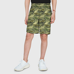 Шорты детские Камуфляж из Акул, цвет: 3D-принт — фото 2