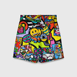Детские шорты Romero Britto - emoji