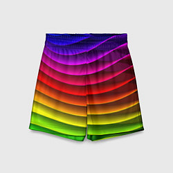 Детские шорты Color line neon pattern Abstraction Summer 2023