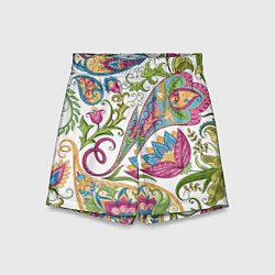 Детские шорты Fashionable floral Oriental pattern Summer 2025