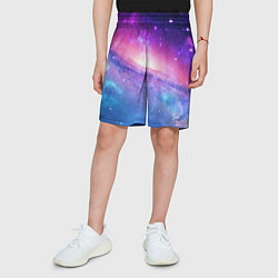 Шорты детские Космическая воронка, цвет: 3D-принт — фото 2