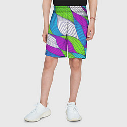 Шорты детские Цветная ткань, цвет: 3D-принт — фото 2