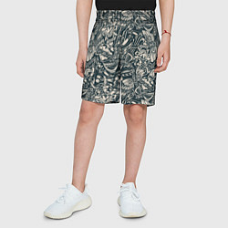 Шорты детские Винтажные flash tatoo, цвет: 3D-принт — фото 2