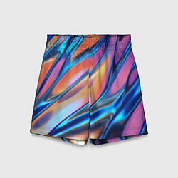 Шорты детские Радужные переливы, цвет: 3D-принт