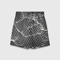 Шорты детские Сетчатая текстура ткани, цвет: 3D-принт