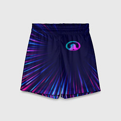 Шорты детские Great Wall neon speed lines, цвет: 3D-принт