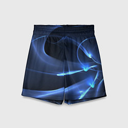 Шорты детские Свечение - абстракция, цвет: 3D-принт