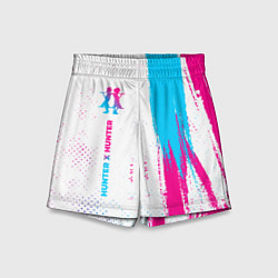 Шорты детские Hunter x Hunter neon gradient style: по-вертикали, цвет: 3D-принт