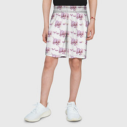 Шорты детские Чеснок с зубчиками - паттерн, цвет: 3D-принт — фото 2