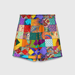 Детские шорты Разноцветные лоскуты