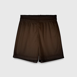 Шорты детские Фон оттенка шоколад и черная виньетка, цвет: 3D-принт