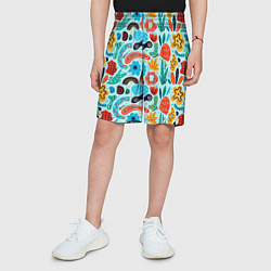 Шорты детские Colorful patterns, цвет: 3D-принт — фото 2