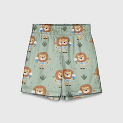 Детские шорты Лев в матроске - паттерн