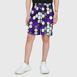 Шорты детские Мозаика из кругов, цвет: 3D-принт — фото 2