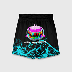 Детские шорты 6Ix9ine голубые брызги
