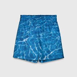 Шорты детские Текстурный водяной паттерн, цвет: 3D-принт