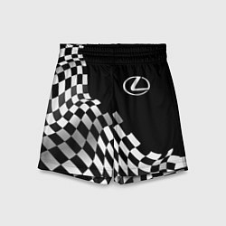 Детские шорты Lexus racing flag