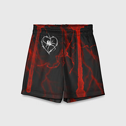 Детские шорты Гранж, разводы и паук