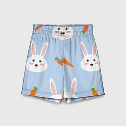 Детские шорты Зайчики и морковки
