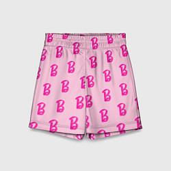 Детские шорты Барби паттерн буква B
