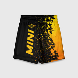 Детские шорты Mini - gold gradient: по-вертикали