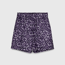 Детские шорты Фиолетовый паттерн узоры