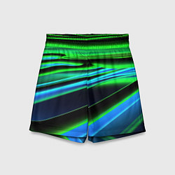 Детские шорты Green geometry abstract