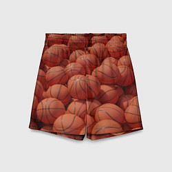 Детские шорты Узор с баскетбольными мячами