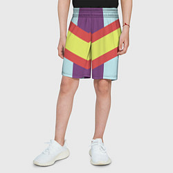 Шорты детские Винтажный цвет 60 годов, цвет: 3D-принт — фото 2