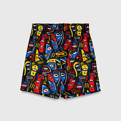 Шорты детские Африканский мотив, цвет: 3D-принт