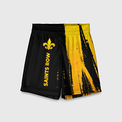 Детские шорты Saints Row - gold gradient по-вертикали