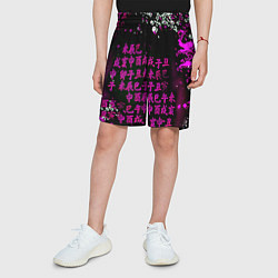 Шорты детские Аниме бомбинг пинк, цвет: 3D-принт — фото 2
