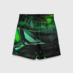 Детские шорты Мир абстрактной зелени