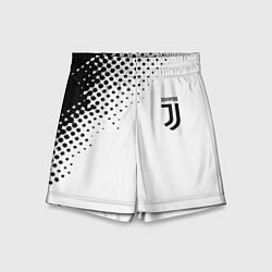 Шорты детские Juventus sport black geometry, цвет: 3D-принт