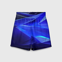 Шорты детские Black and blue abstract background sport style, цвет: 3D-принт
