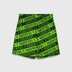 Детские шорты Juventus green pattern sport