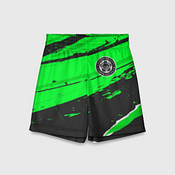 Детские шорты Leicester City sport green