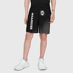 Шорты детские Brighton sport на темном фоне вертикально, цвет: 3D-принт — фото 2
