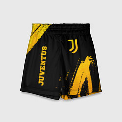 Детские шорты Juventus - gold gradient вертикально