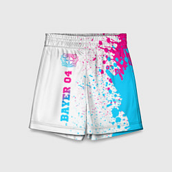 Детские шорты Bayer 04 neon gradient style по-вертикали