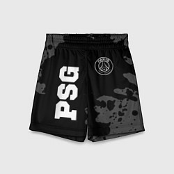 Детские шорты PSG sport на темном фоне вертикально