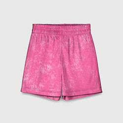 Шорты детские Pink bleached splashes, цвет: 3D-принт