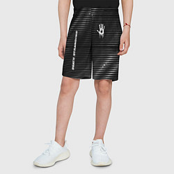 Шорты детские Death Stranding metal game lines, цвет: 3D-принт — фото 2