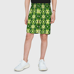 Шорты детские Ромбовидный орнамент, цвет: 3D-принт — фото 2
