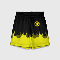 Шорты детские Borussia fire fc, цвет: 3D-принт