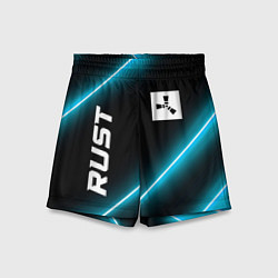Шорты детские Rust неоновые лампы, цвет: 3D-принт