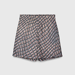 Шорты детские Кожаный принт, цвет: 3D-принт