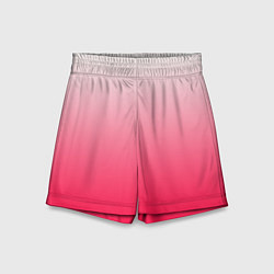 Шорты детские Розовый градиент, цвет: 3D-принт