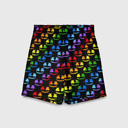 Шорты детские Marshmello dj colors, цвет: 3D-принт