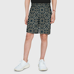 Шорты детские Геометрический паттерн арабеска, цвет: 3D-принт — фото 2